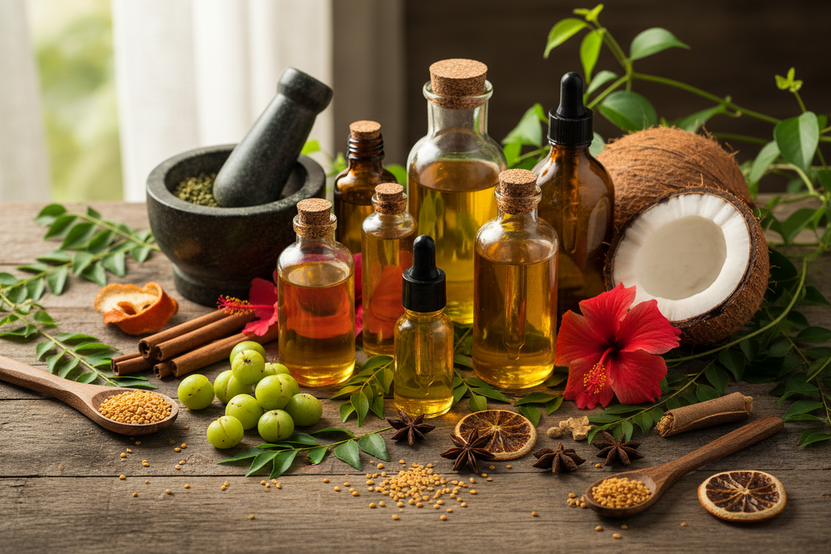 Ayurvedic Hair Oil &amp; All-Natural Hair Oil: What Truly Builds Healthy Hair (From Real Experience)