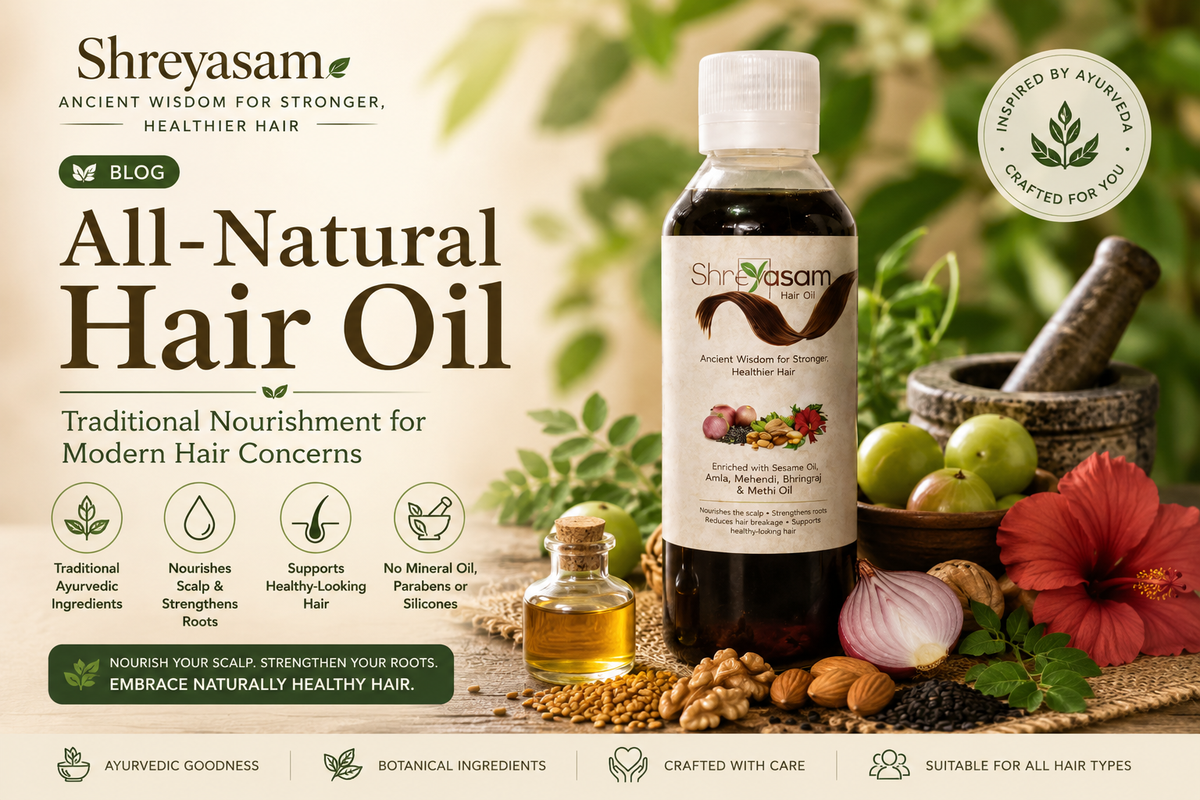 Best Ayurvedic Hair Oil for Hair Growth, Hair Fall &amp; Scalp Nourishment in India