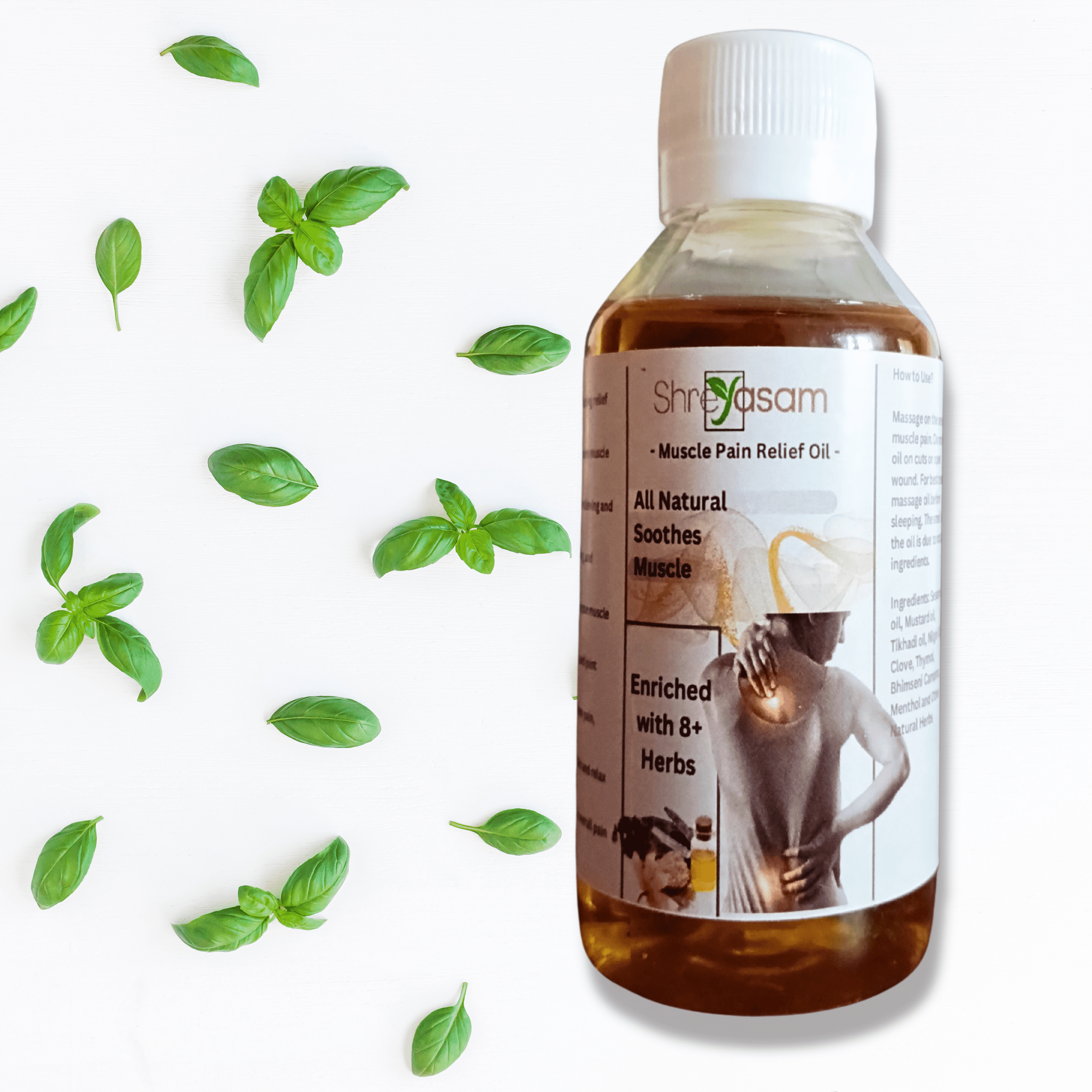 Shreyasam Pain Relief Oil Bottle – Ayurvedic Muscle & Joint Pain Oil