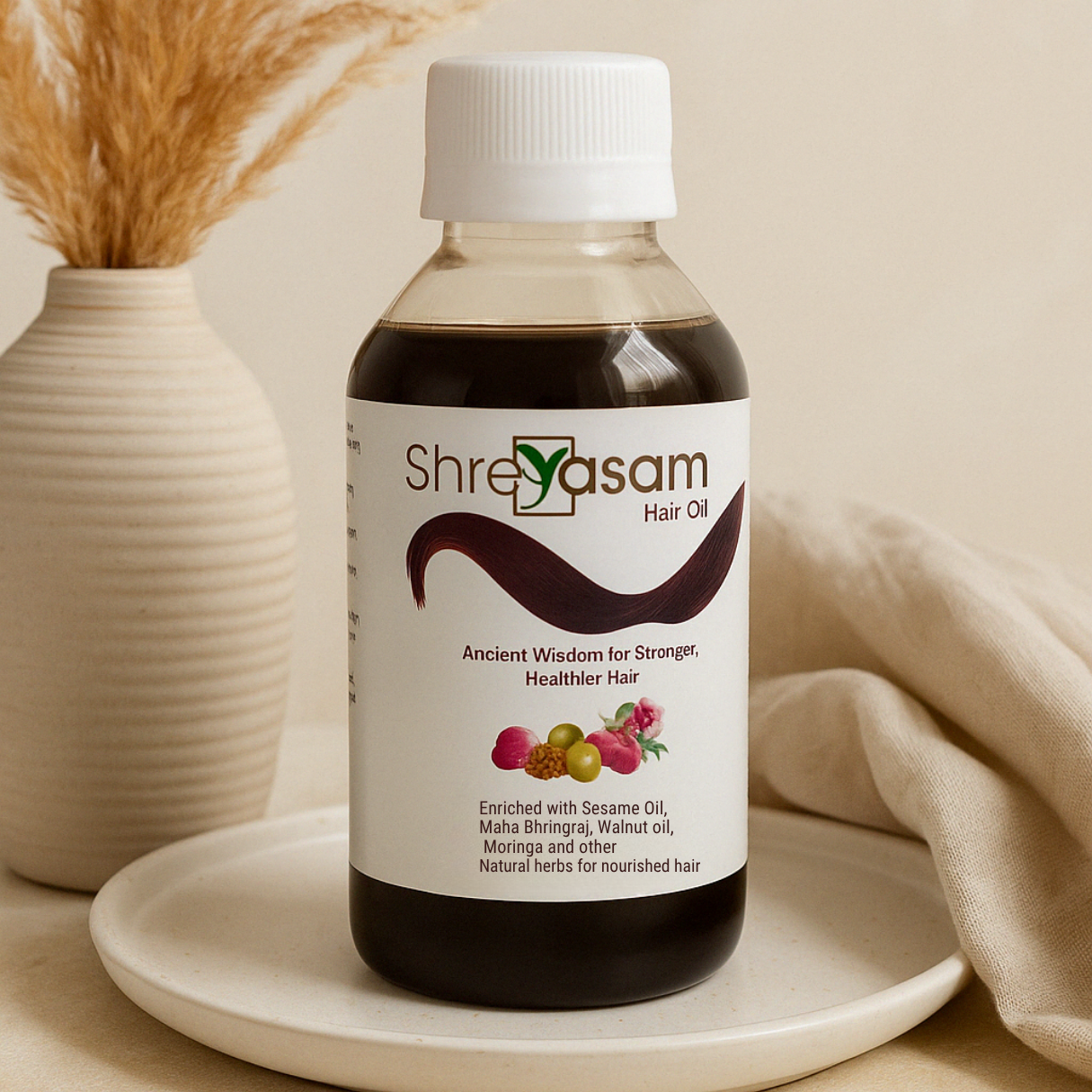 Herbal oil for hair fall control and hair regrowth